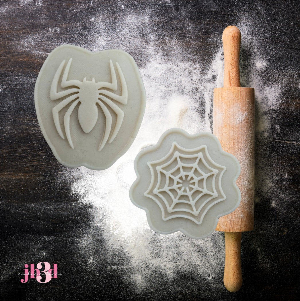 Spider and Web - Cutters & Debosser Stamps
