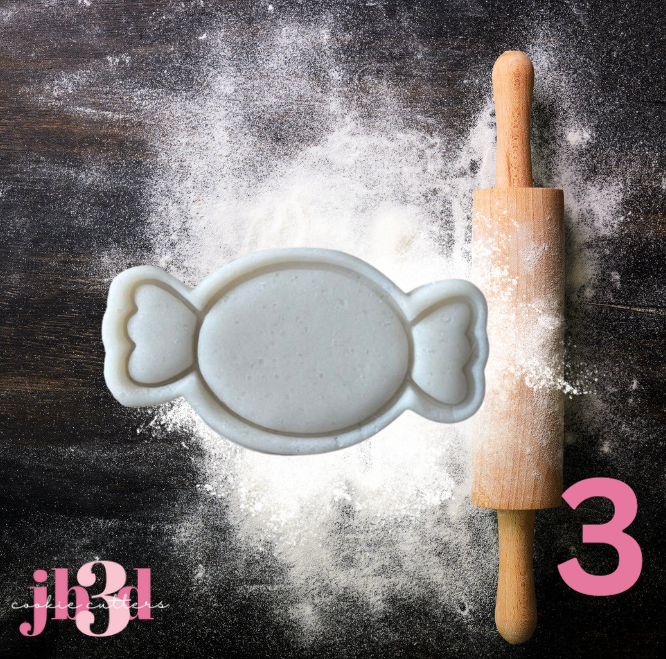 Lollies/Candy Assorted sizing - Cutters & Embosser Stamps