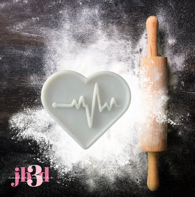 Heart Cardio - Cutter & Embosser & Debosser Stamp