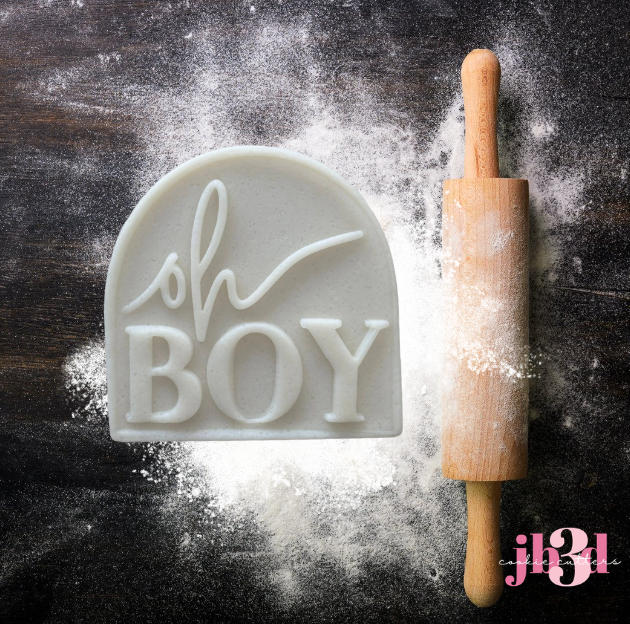 Oh Boy  Arch - Cutter & Debosser Stamp