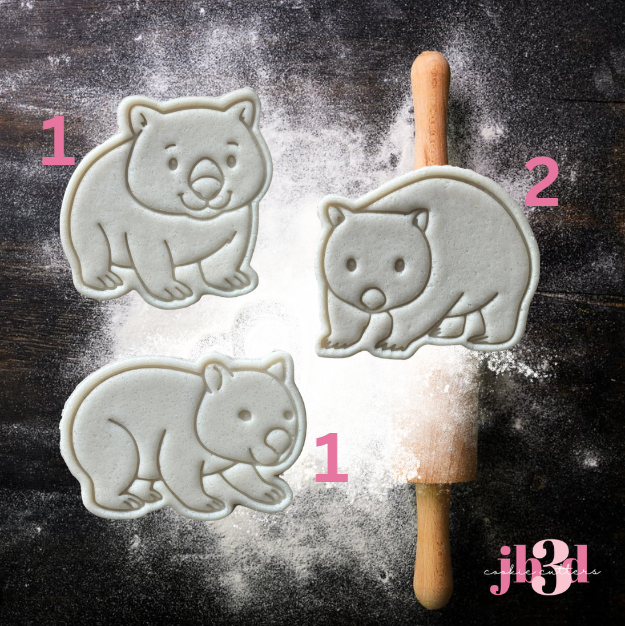Wombats - Cutters & Embosser Stamps