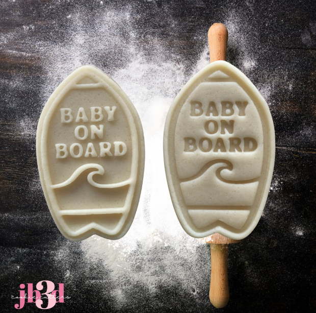 Baby on Board (Surf) - Cutters & Stamps