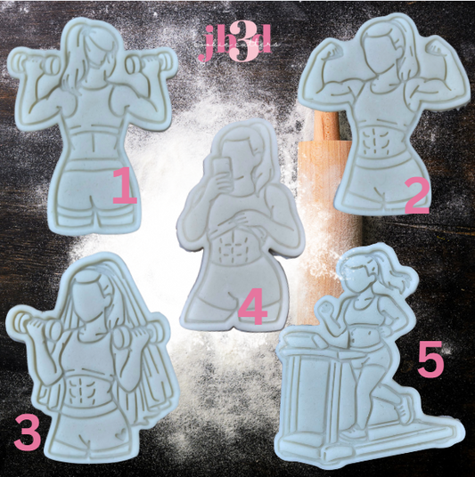 Gym Girls - Cutters & Embosser Stamps