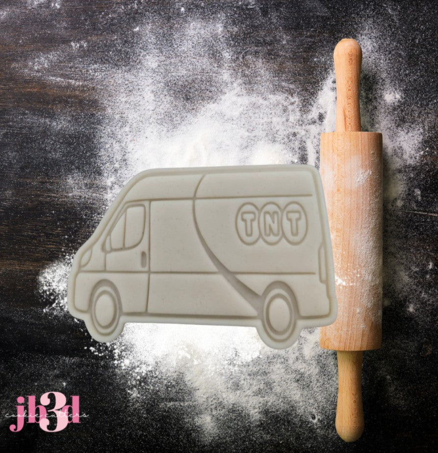 TNT Delivery Van & 70mm logo Embosser Stamp