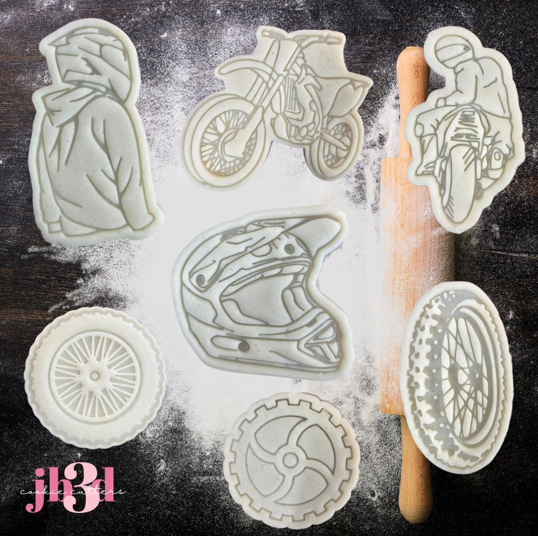 Dirtbike - Motorbike - Cutters & Embosser Stamps