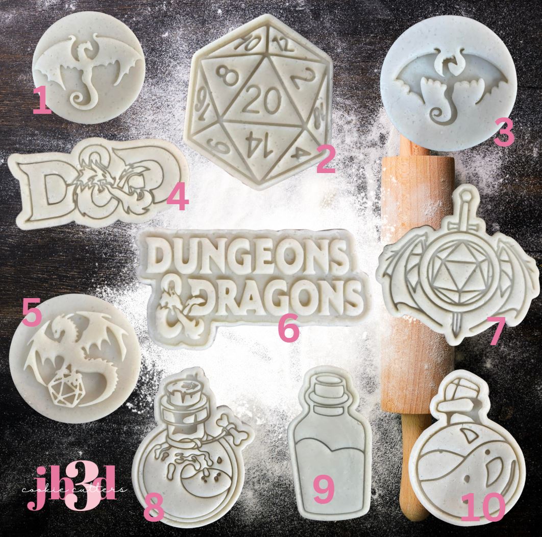 Dungeons & Dragons Set Cutters & Stamps