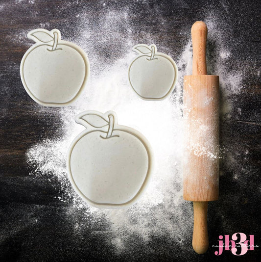 Apple - 3 sizes Cutter & Embosser Stamp