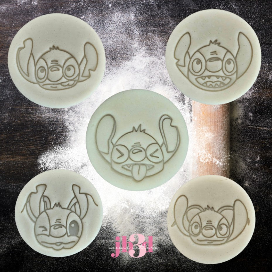 Stitch Cheeky 70mm Embosser Stamps
