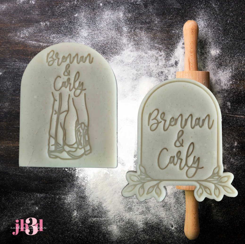 Custom Wedding 'Country' - Cutters & Embosser Stamps