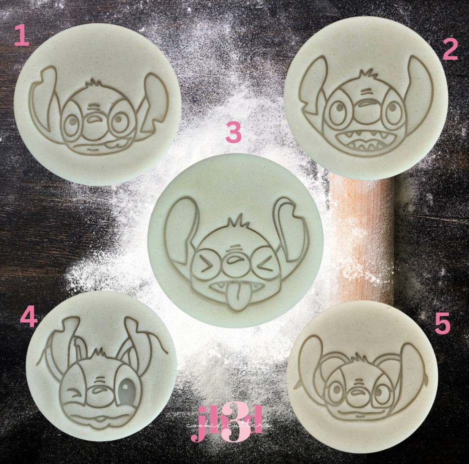 Stitch Cheeky 70mm Embosser Stamps