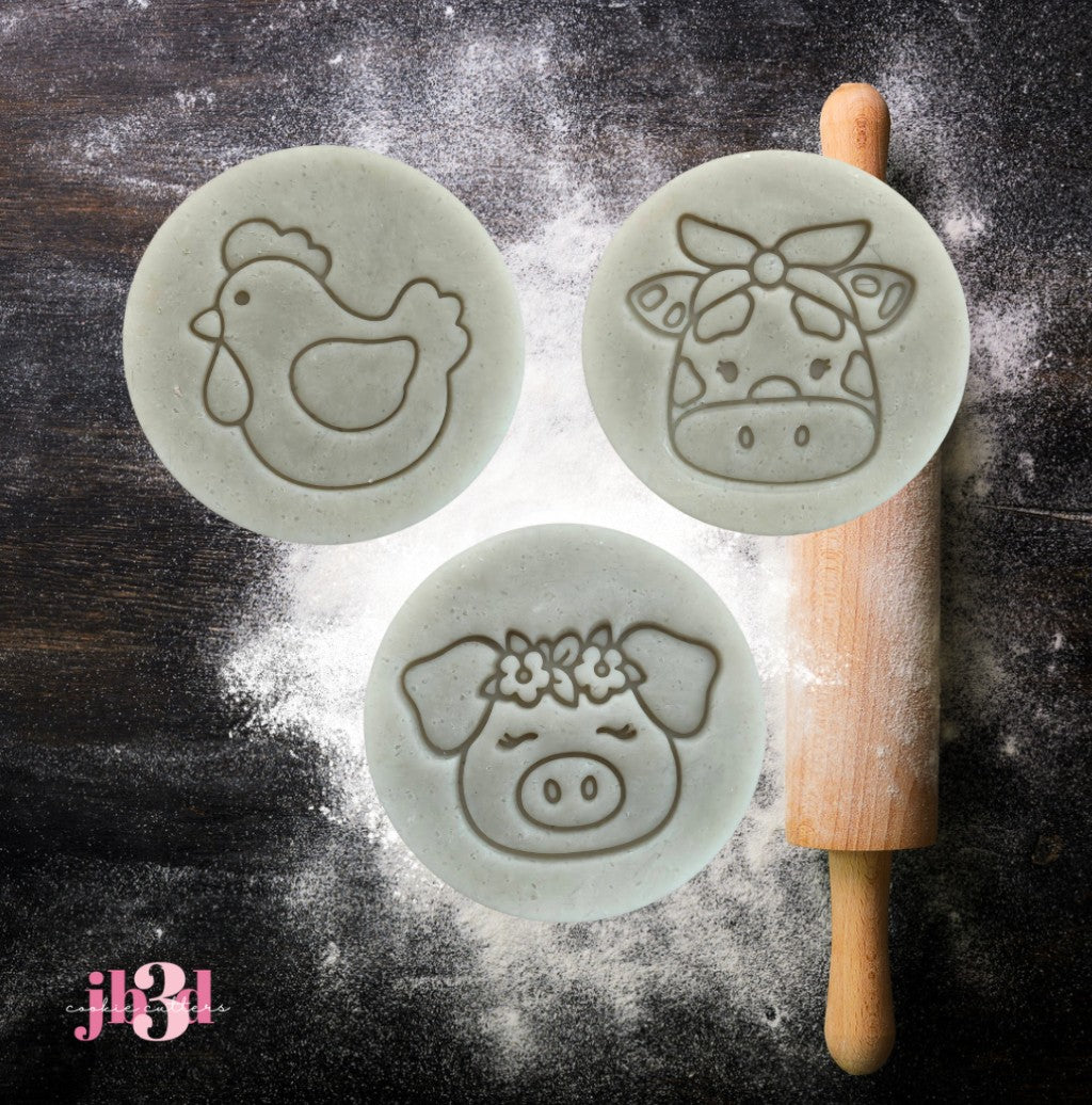 Farm animals - Cutters & Embosser Stamps