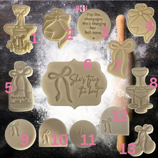 She's tying the knot - Cutters & Stamps