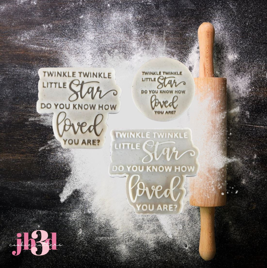 Twinkle Twinkle little star - Cutters Debosser & Embosser Stamps