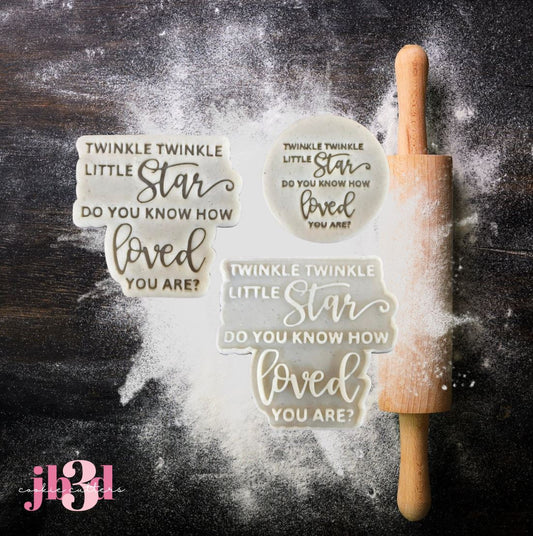 Twinkle Twinkle little star - Cutters Debosser & Embosser Stamps