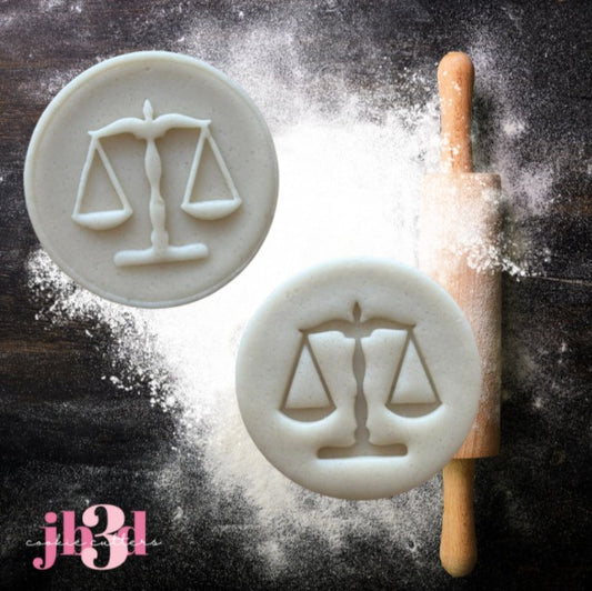 Justice Scales - Cutter Embosser/Debosser Stamp