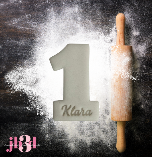 Custom name Number One - Cutter & Embosser Stamp