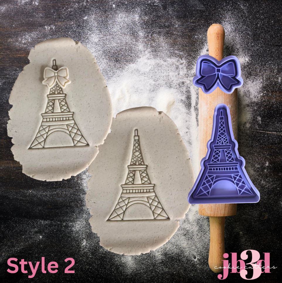 Paris - 2 styles with or without bow - Cutters & Embosser Stamps