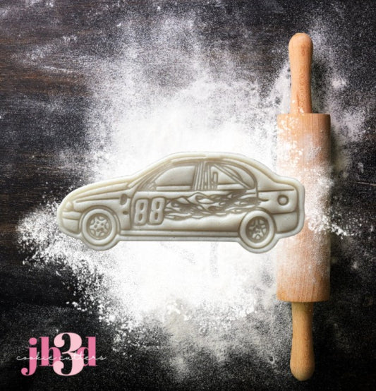 Speedway Car 88 - Cutter & Embosser Stamp