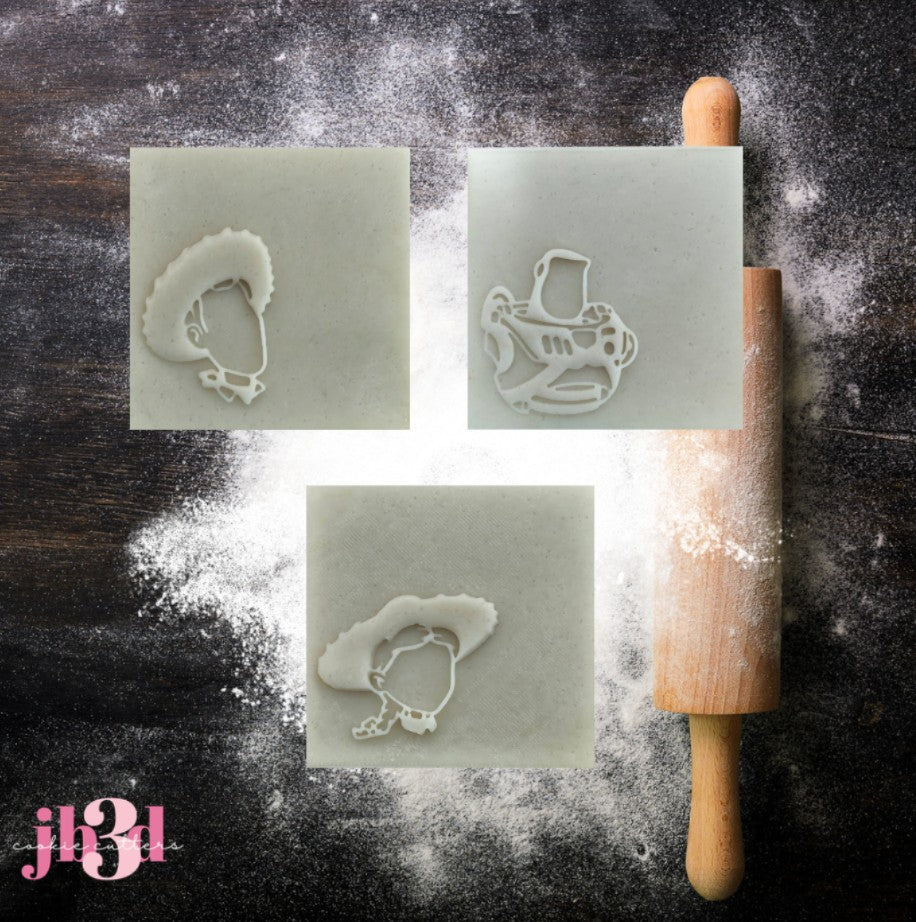 Toy Story Themed Cutters & Embosser & Debosser Stamps