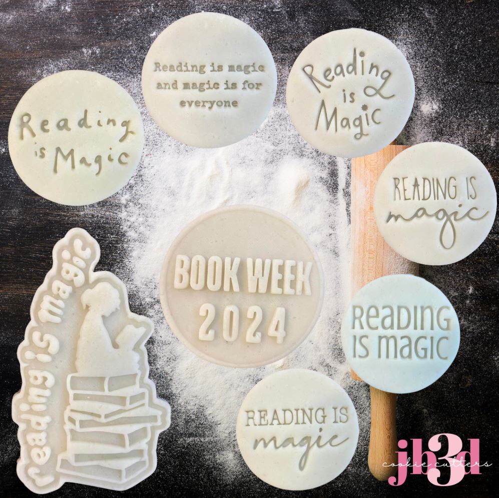 BOOK WEEK 2024 - Reading is magic – jb3dcookiecutters