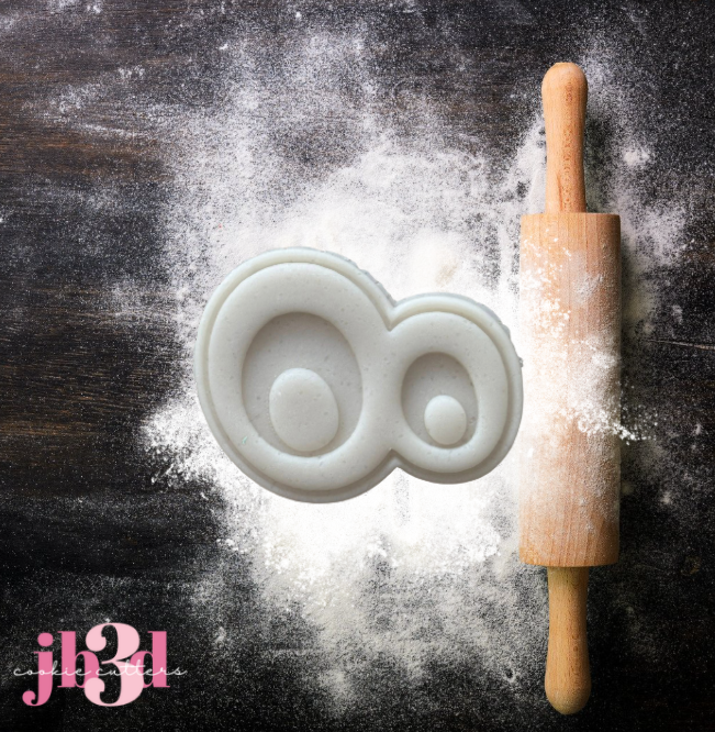 Eyes - Mini 60mm Cutter & Debosser Stamp