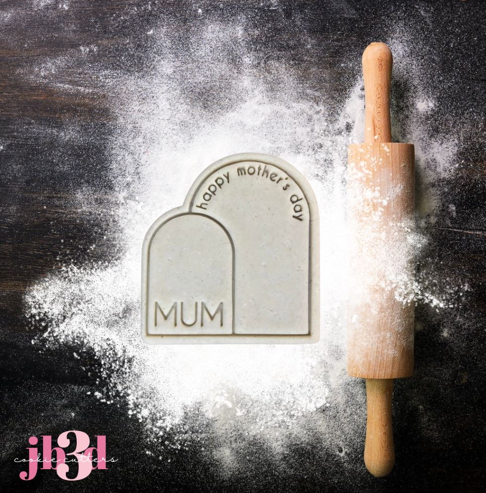 Happy Mothers day Mum DOUBLE ARCH - Cutter & Embosser Stamp
