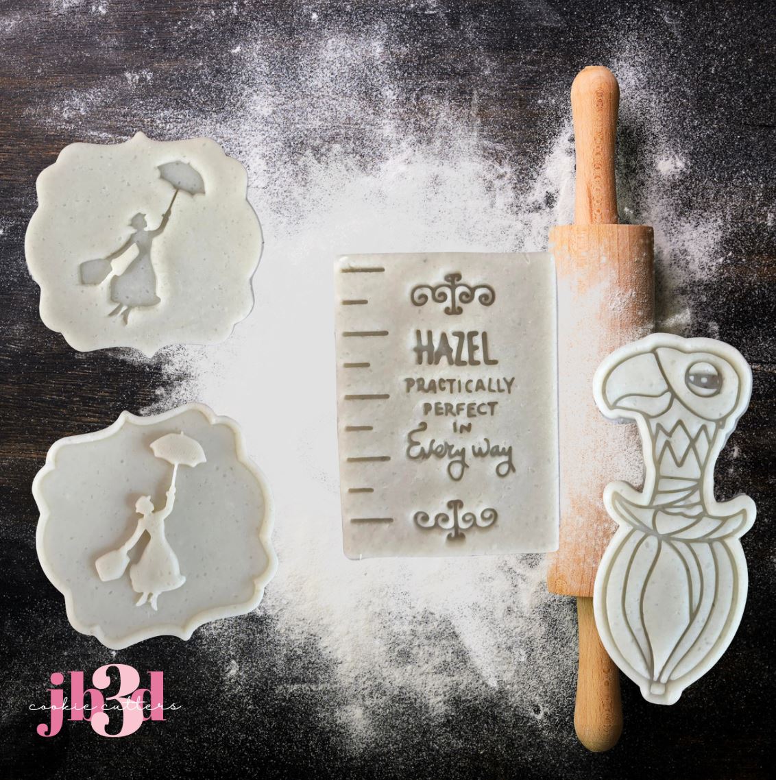 Custom MAry Poppins Cutters & Stamps