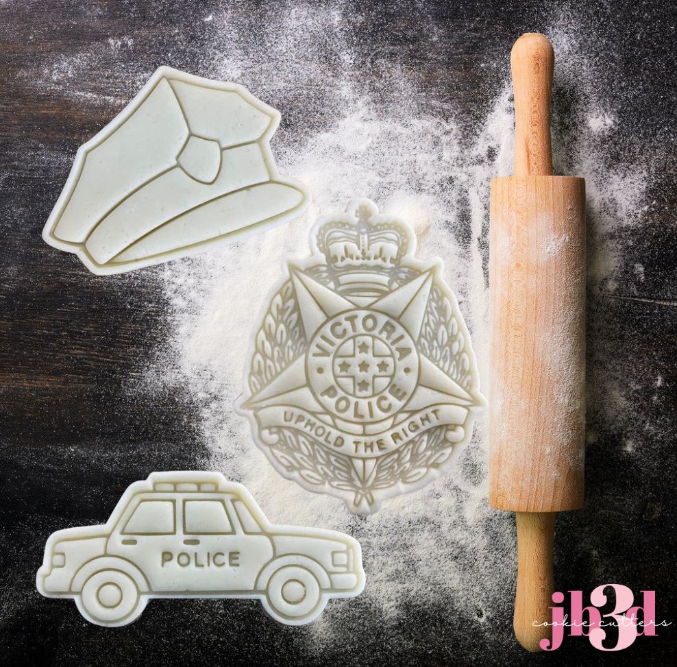 Victoria Police - Cutters & Embosser Stamps – jb3dcookiecutters