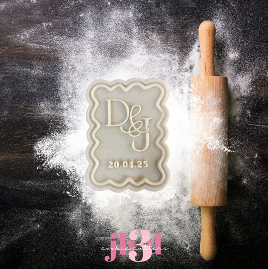 Custom Initial/Date - Cutter & Debosser Stamp