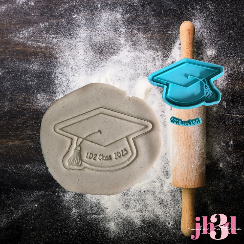 Custom Graduation Cap - Cutter & Emb – jb3dcookiecutters