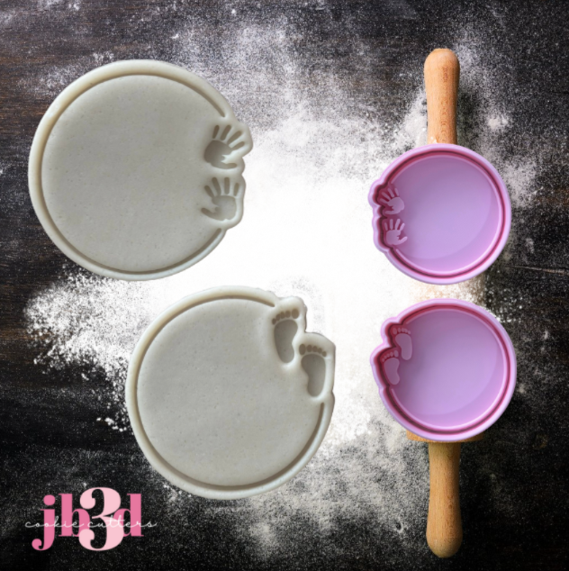 Circular Baby Hands and Feet - Cutters & Embosser Stamps