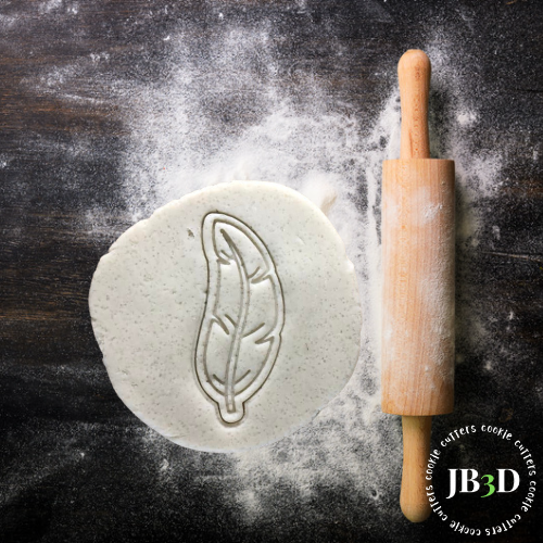 Feather - Cutter/Embosser – jb3dcookiecutters