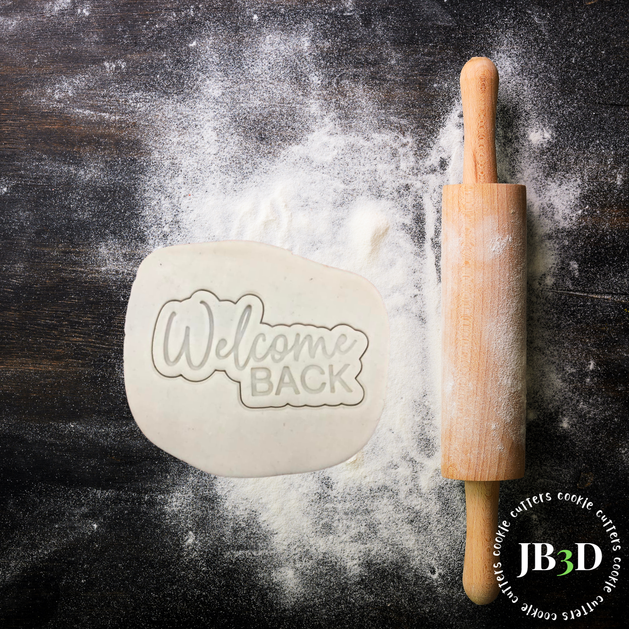 Welcome Back - Cutter & Embosser – jb3dcookiecutters