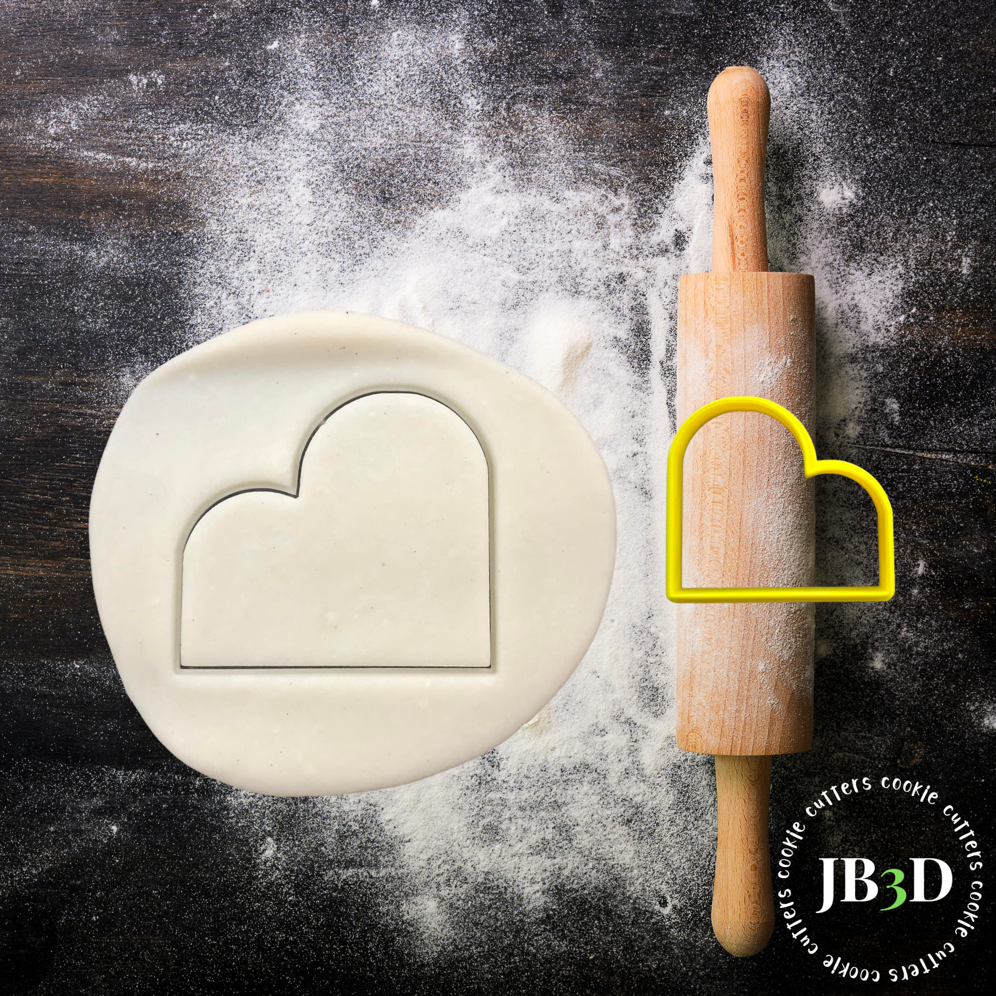 One and a Half Arch Cookie Cutter 3 sizes – jb3dcookiecutters