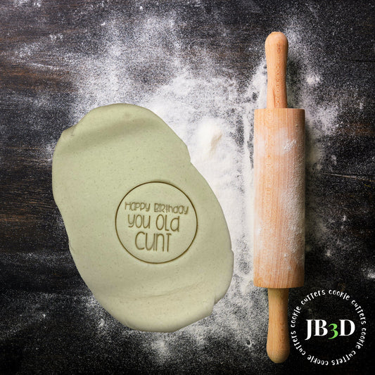 Happy Birthday YOU OLD C#NT Stamp