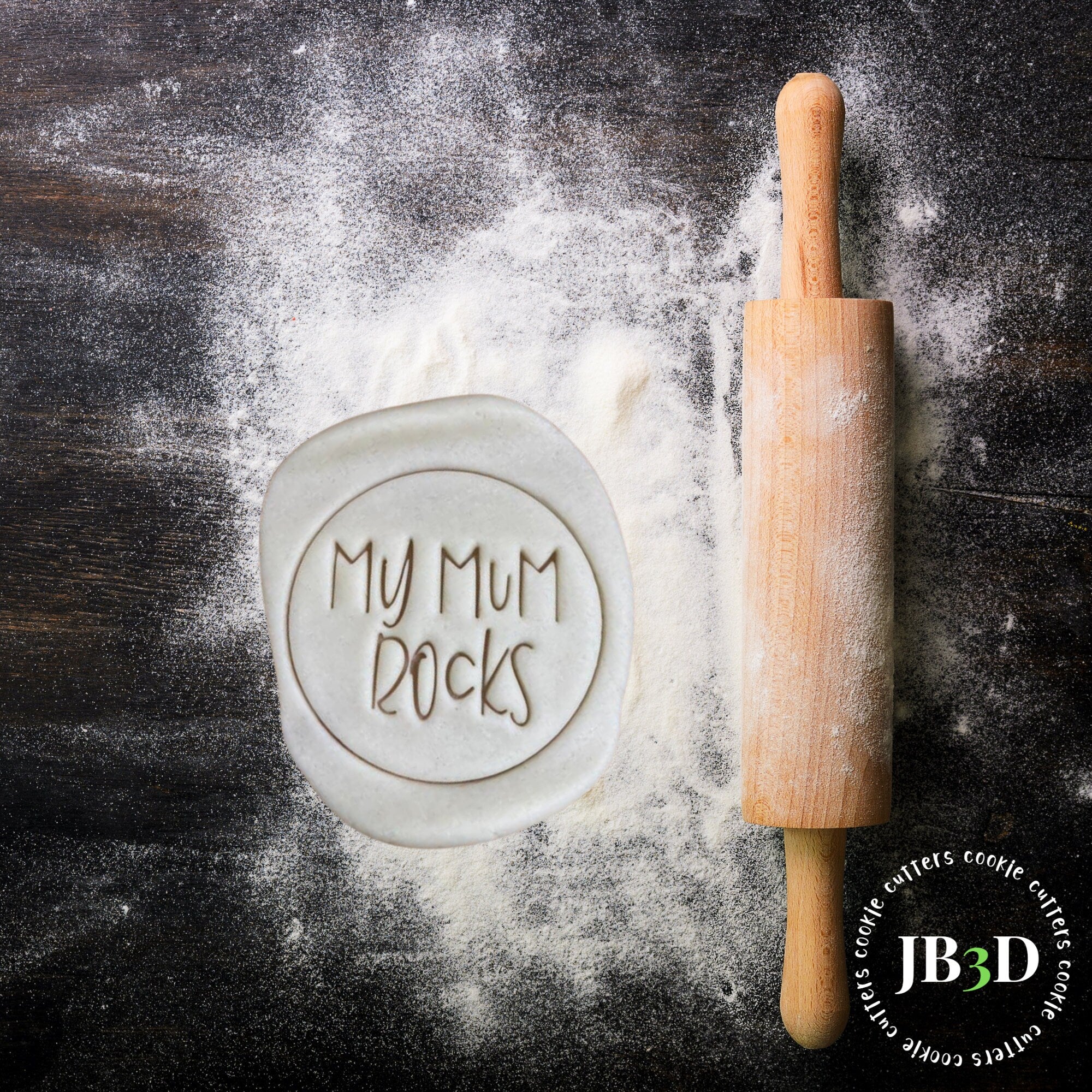MY MUM ROCKS Mothers Day Cookie Stamp – jb3dcookiecutters